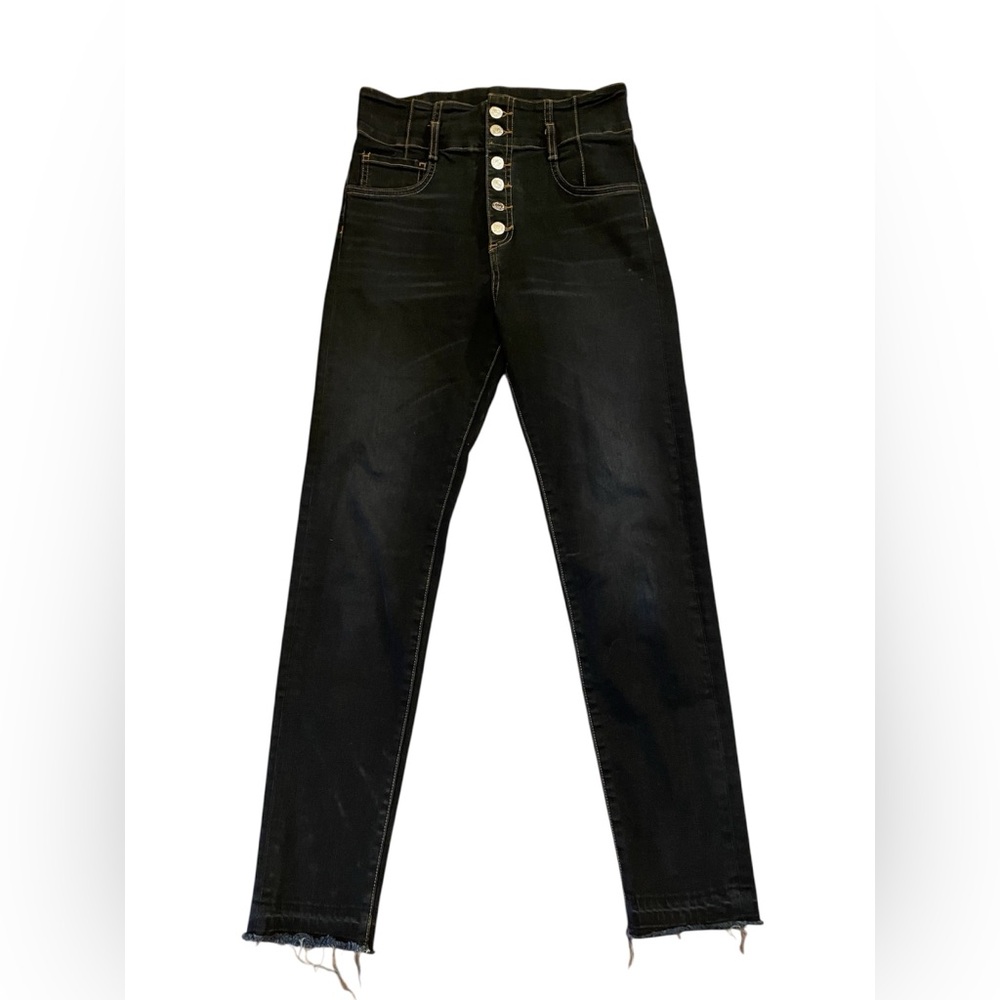 Veronica Beard Dark Denim Keith Corset Jeans